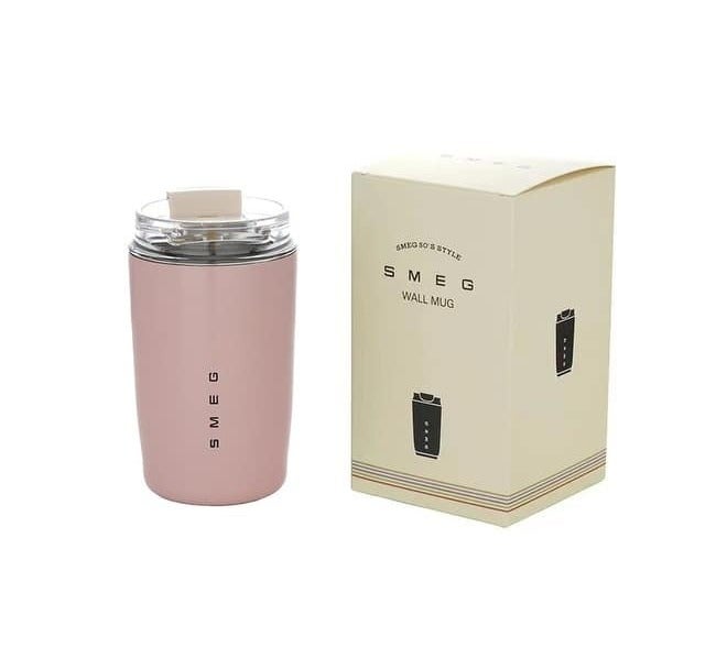 Smeg Travel Coffee Mug, 240ml Insulated Beverage Cup With Leakproof Lid, Long Lasting Coffee Tumbler With Lid, Travel Coffee Thermos - Image 3